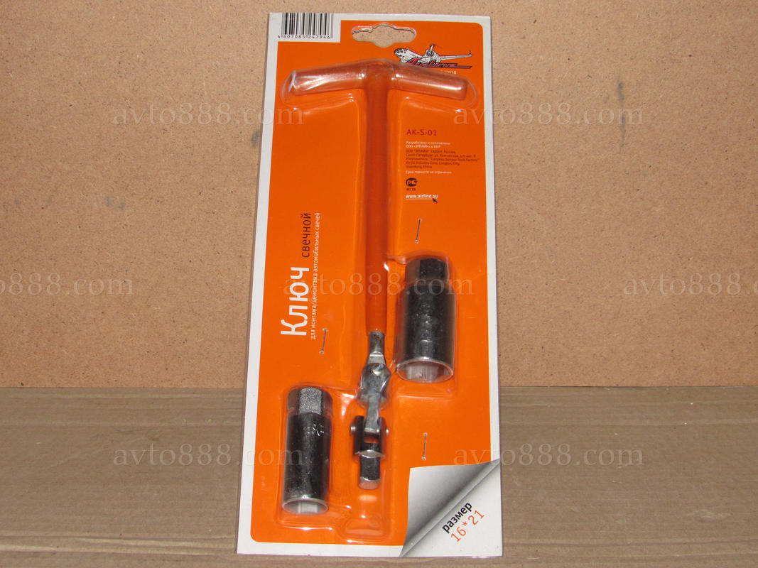 ключ свічний 21 / 16 мм "Zollex"