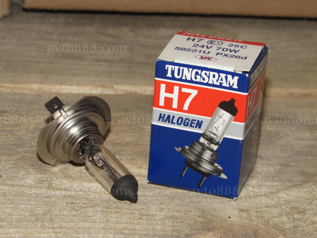 лампочка 24v Н7 70W "Tungsram"