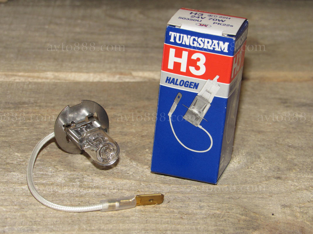 лампочка 24v Н3 70W "Tungsram"