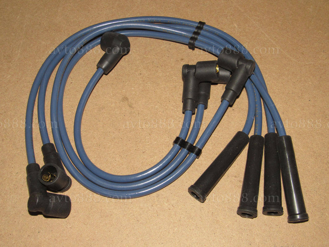 провода свічей 2108 "Tesla" -сині-   -силікон-