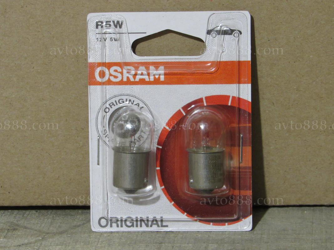 лампочка 12v 1к.  5W "Osram"   -2шт-