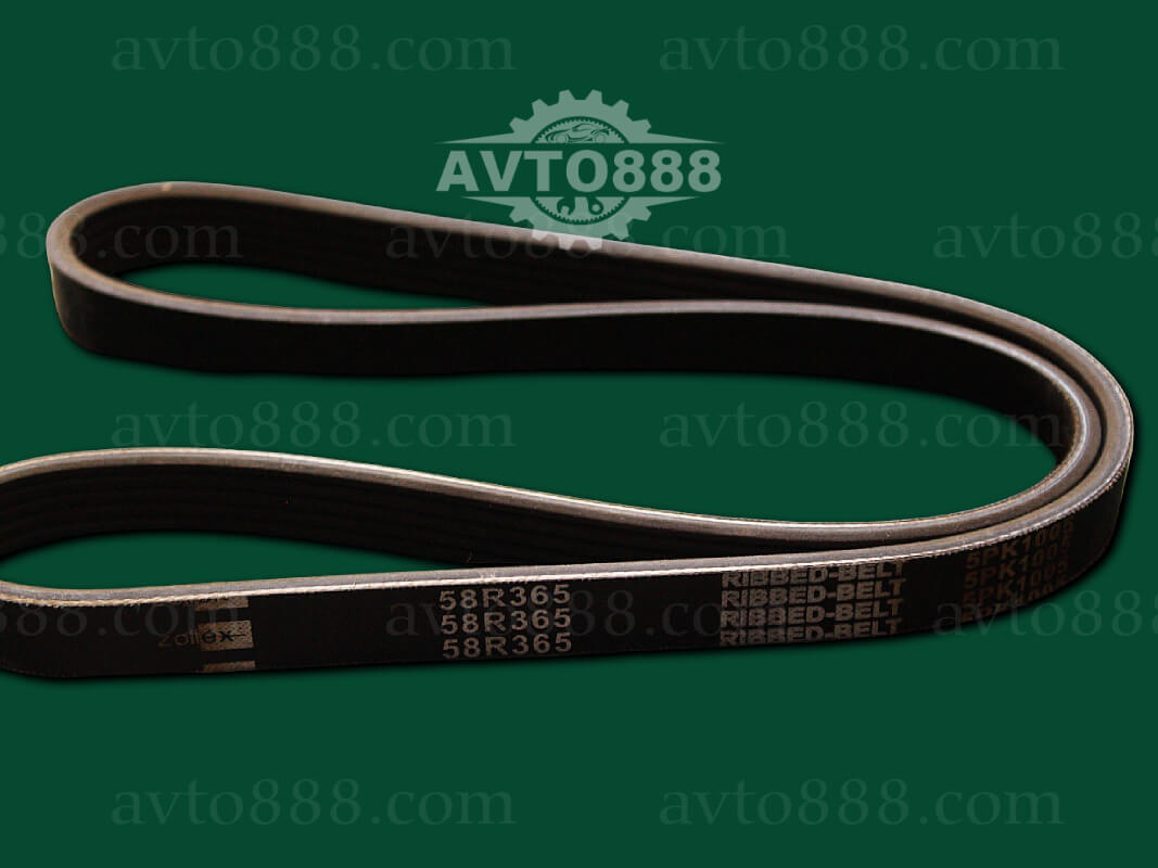 ремінь генер. Lanos 1.6 з ГУР "Luzar" / "Zollex"   (5PK-1008)