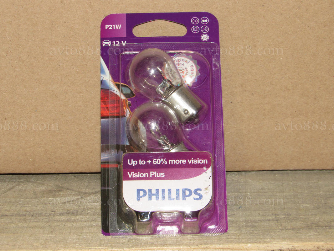 лампочка 12v 1к. 21W "Philips"   -2шт-