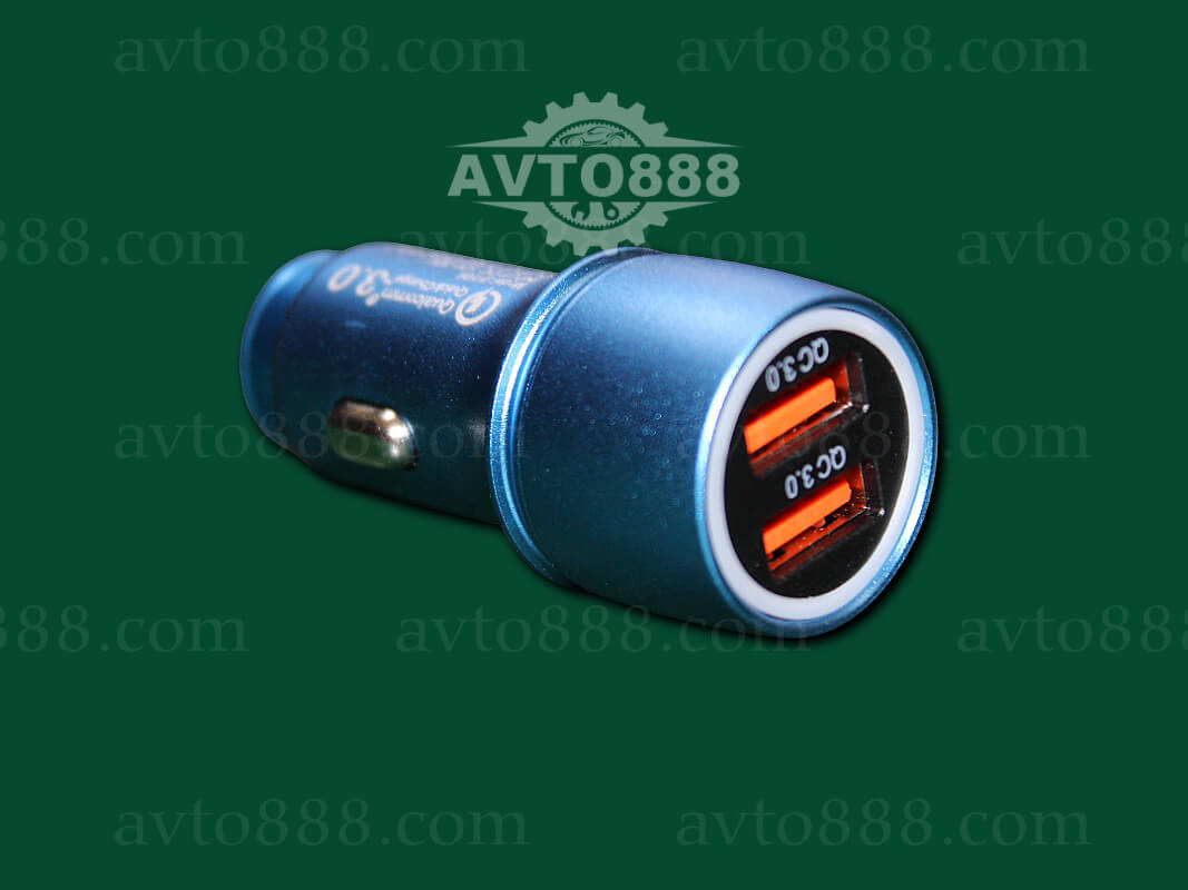 зарядка телефона автомоб. Zollex QC3.0/2.4A