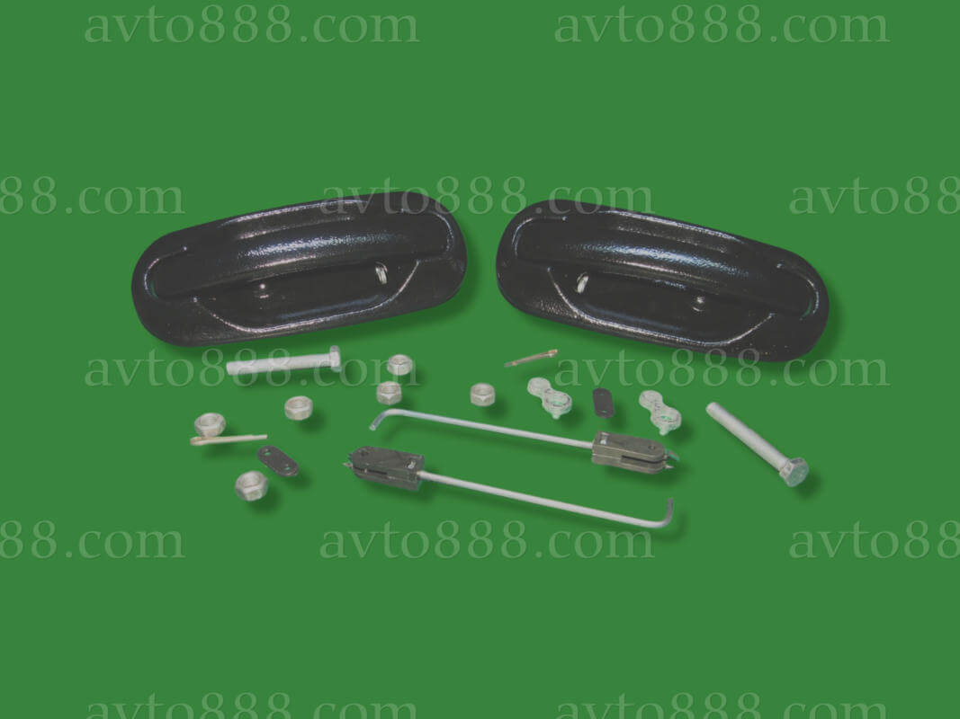 ручка дверей Славута пер. євро метал.   (2шт з тягами)