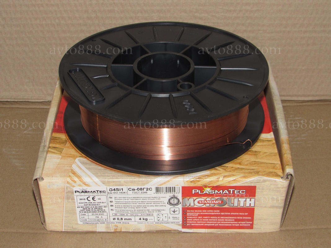 дріт зварочн. 0,8мм "ПлазмаТек"   4кг