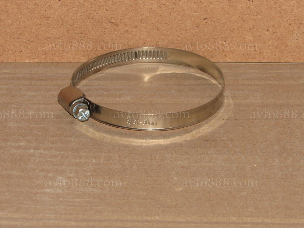 хомут метал.  60-80 "PROFI"-нерж.