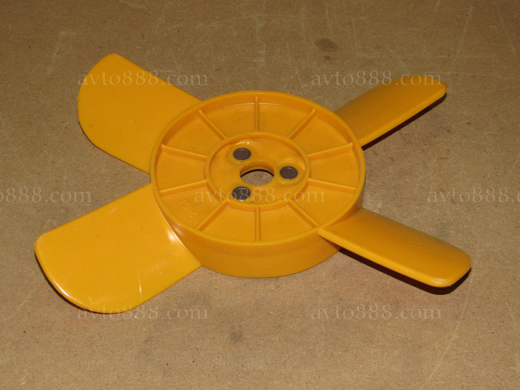 крилчатка 2101 4лоп. ЖОВТА   (з метал.втулк.)