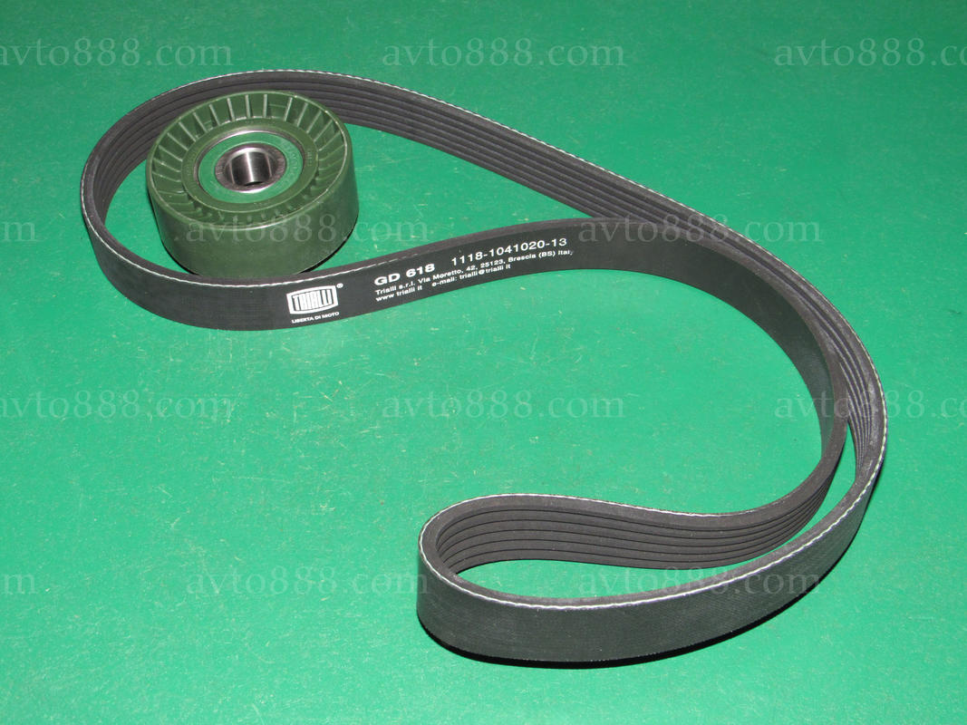 ремінь генер. 1118 з конд. + нат./ролік "Trialli"   6рк1010