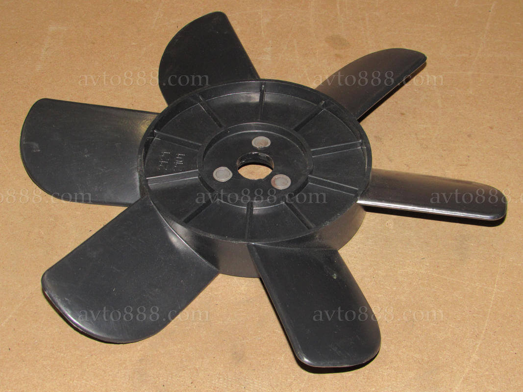 крилчатка 2121 6лоп. чорна   (з метал.втулк.)