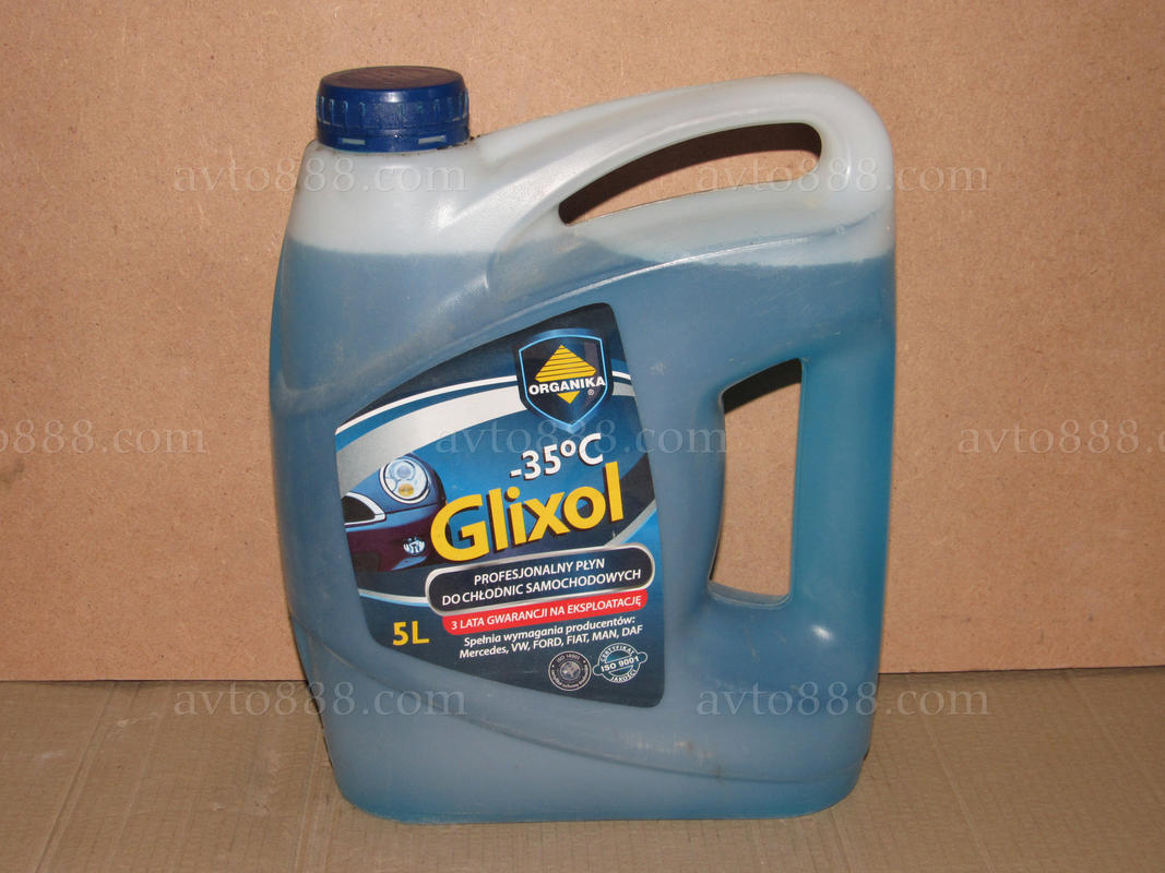 антифриз синій  5кг "Organika Glixol" -35C   АКЦІЯ       група-ЕЕ
