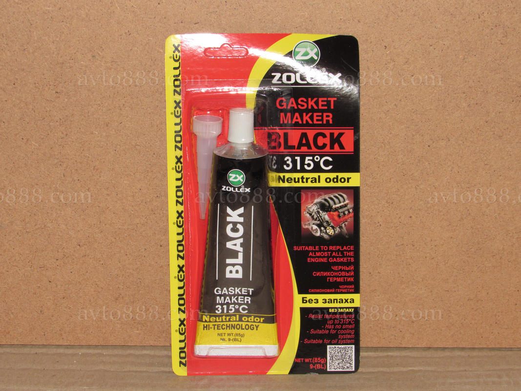 герметик Zollex 85гр чорн.