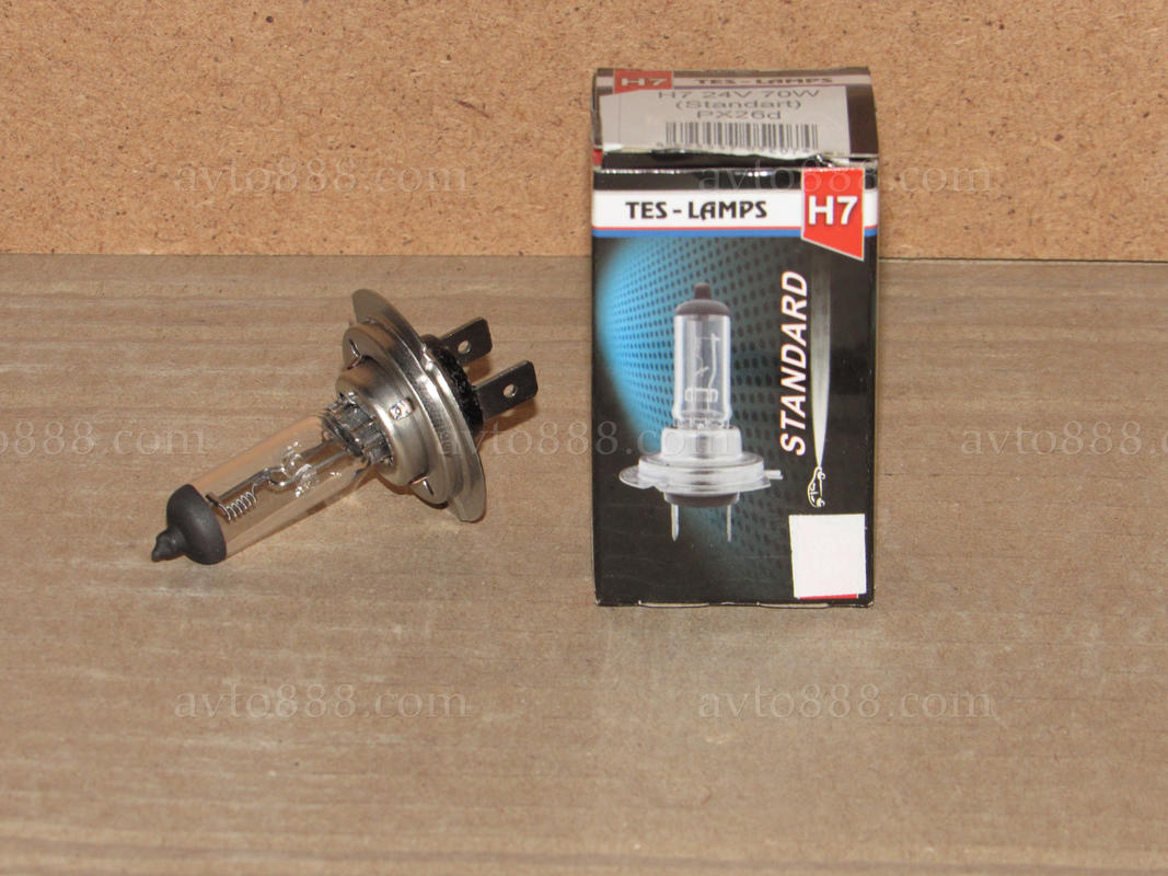 лампочка 24v Н7 70W "Tes-lamps" / "ДиаЛУЧ"
