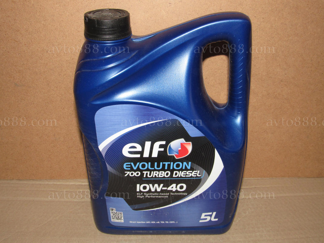 масло "ELF" 10w40 evolution 700 TURBO D 5л