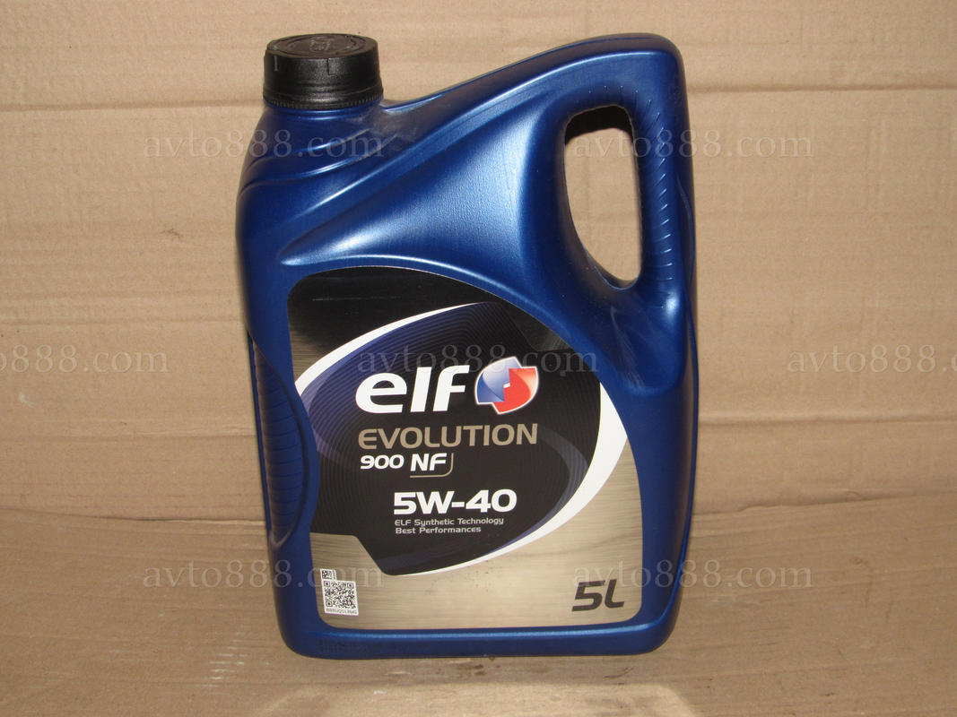 масло "ELF"  5w40 evolution NF 900 5л