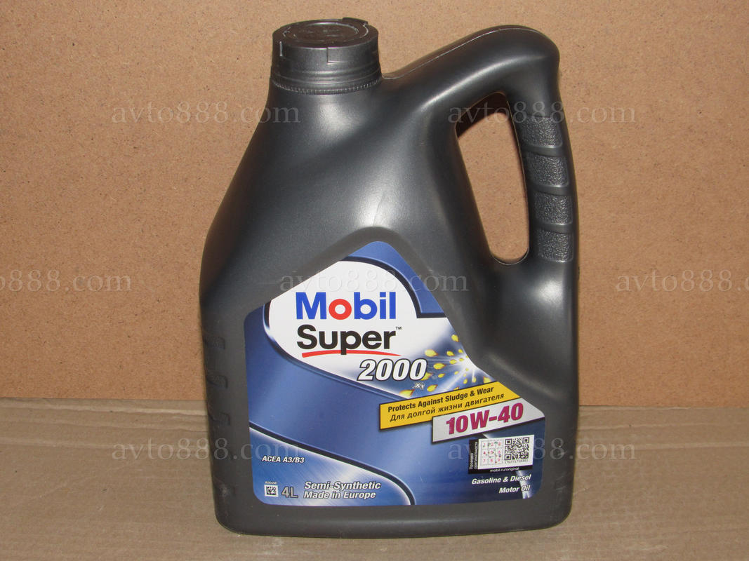 масло 10w40 "Mobil" syper 2000 4л