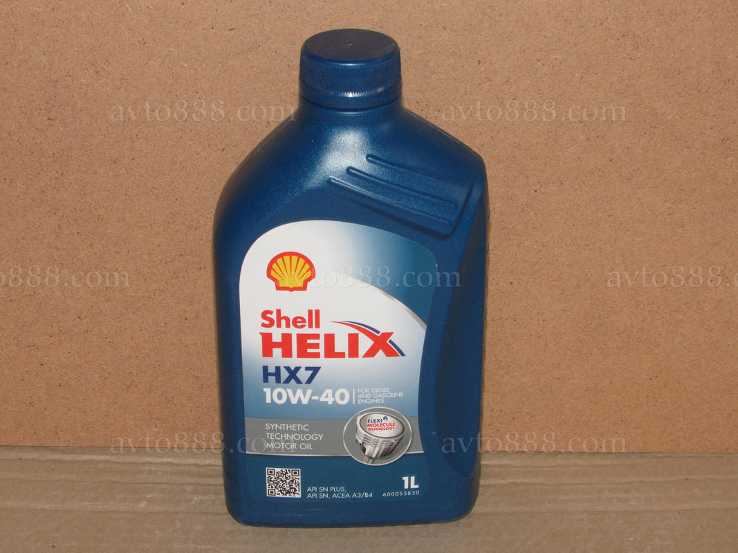 масло 10w40 "Shell" Helix Plus HХ7 1л
