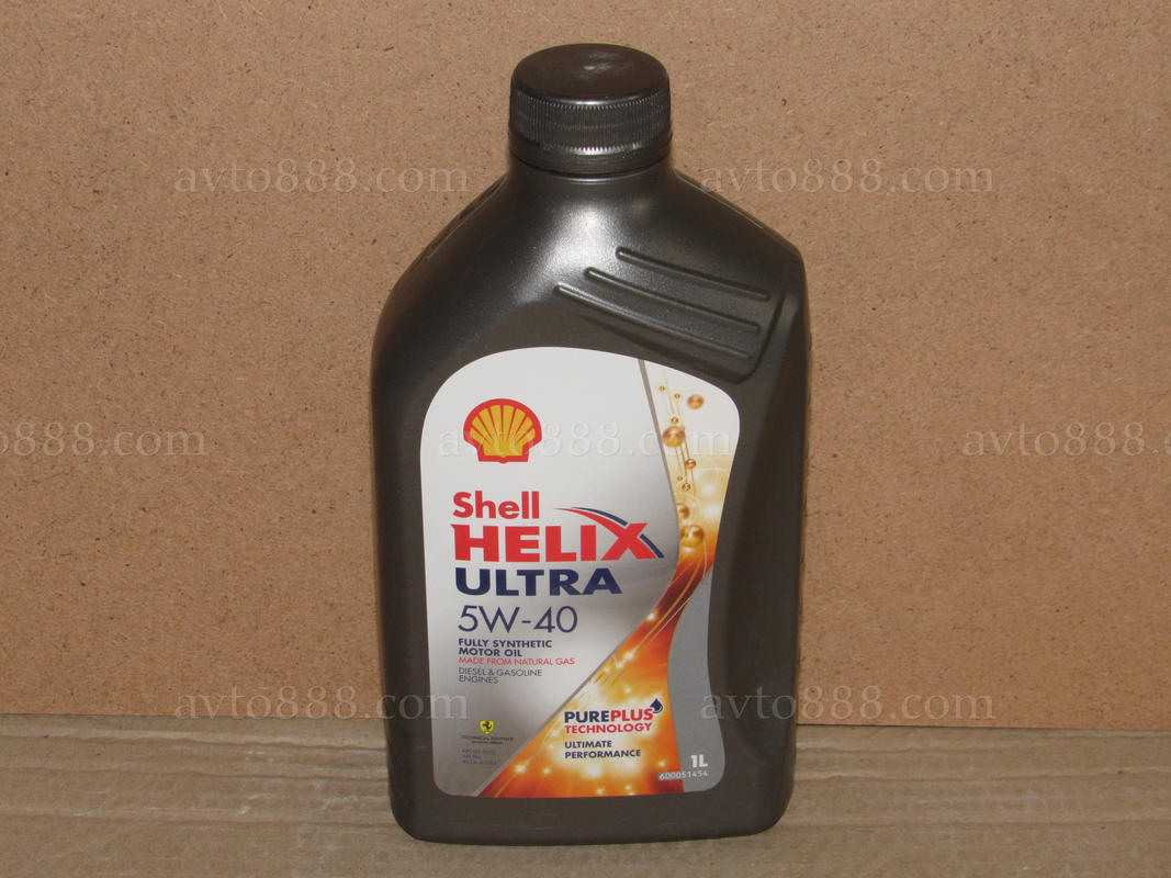 масло "Shell" 5w40 Helix Ultra 1л   - - -