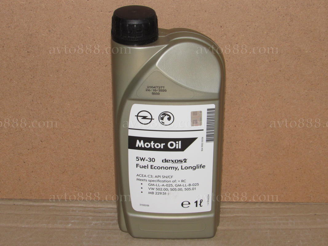 масло "GM"  5w30 1л DEXOS 2