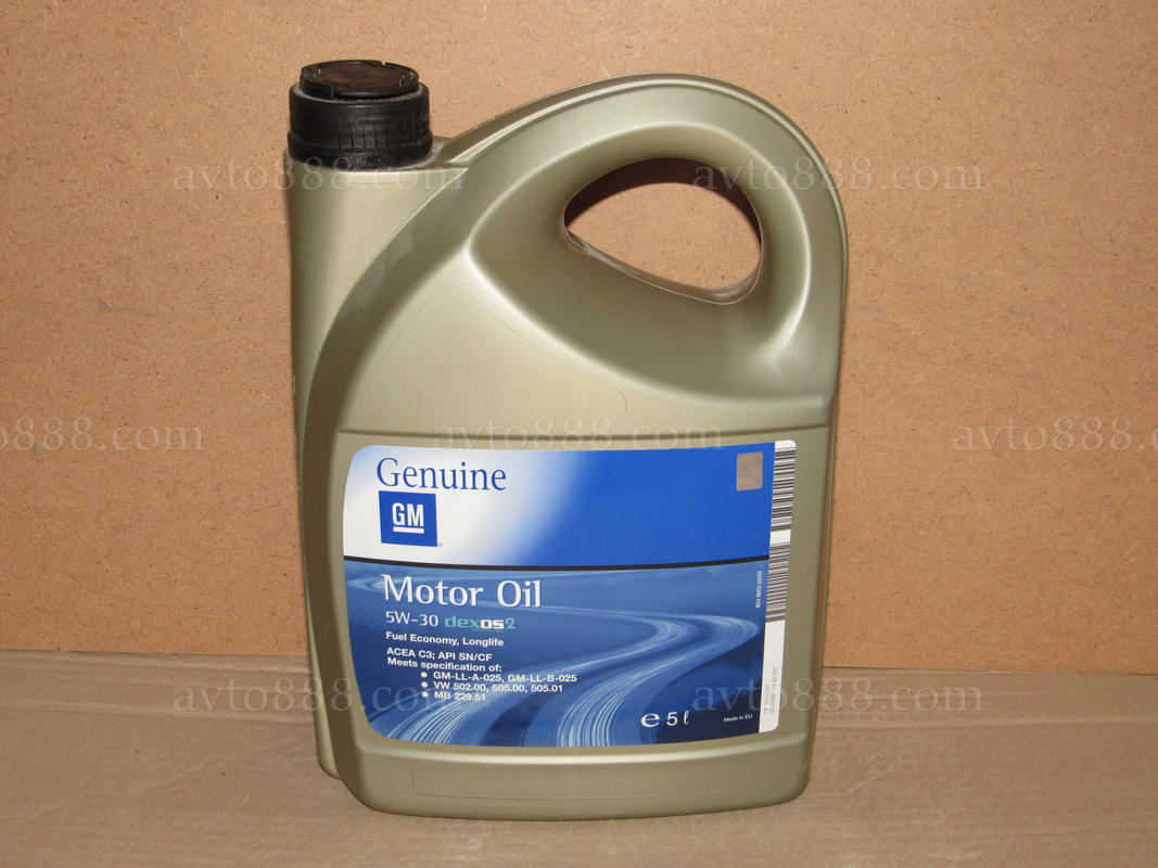 масло "GM"  5w30 5л DEXOS 2