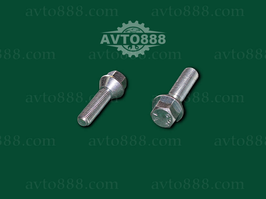 болт колеса 12*1,5*40 конус цинк 17-кл.