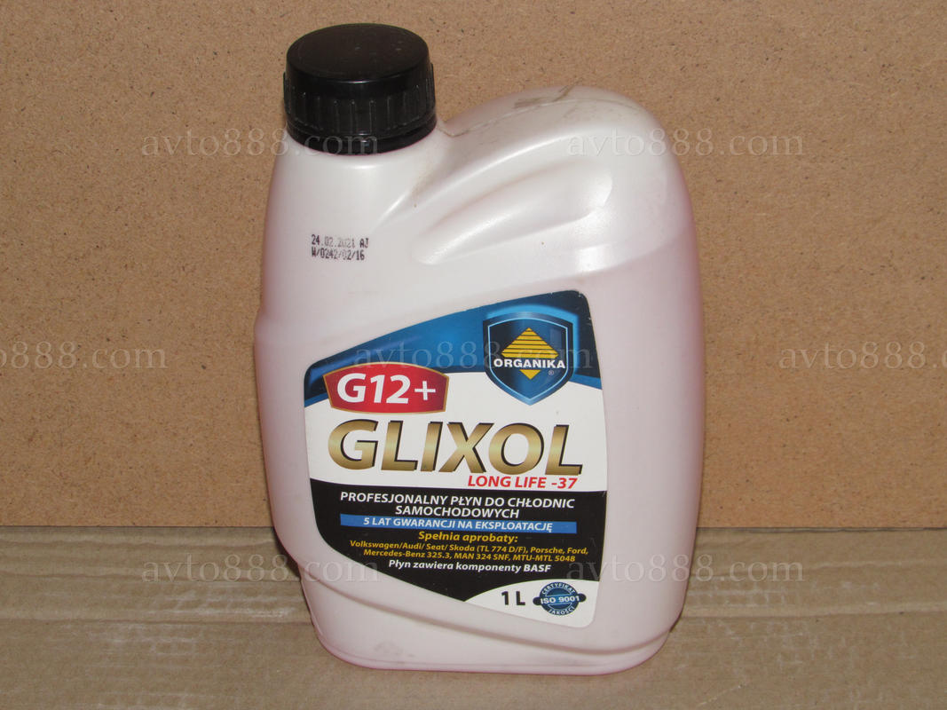 антифриз черв.  1л "Organika Glixol" G-12+       група-ЕЕ
