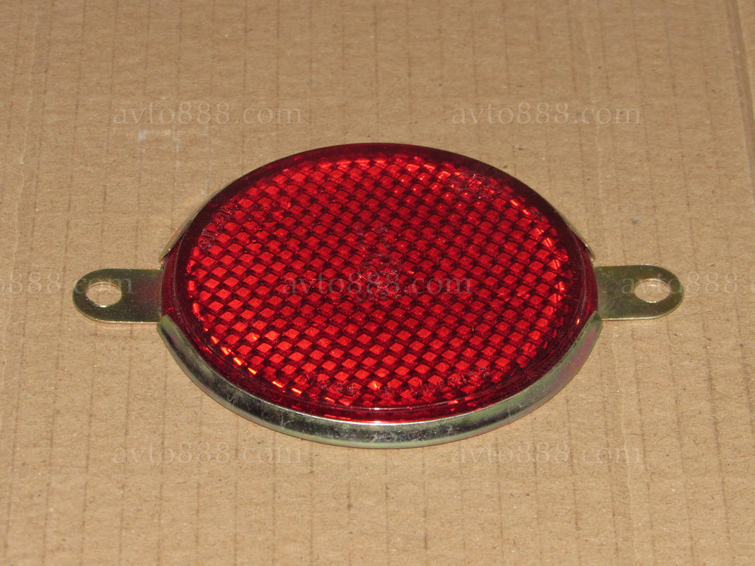 катафот кругл. під болти черв. / отражат. метал. "Вінниця-АЕА"