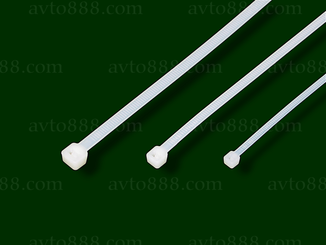 хомут пласт. (набір нейлон. ) білий "APRO"   ( 50шт )