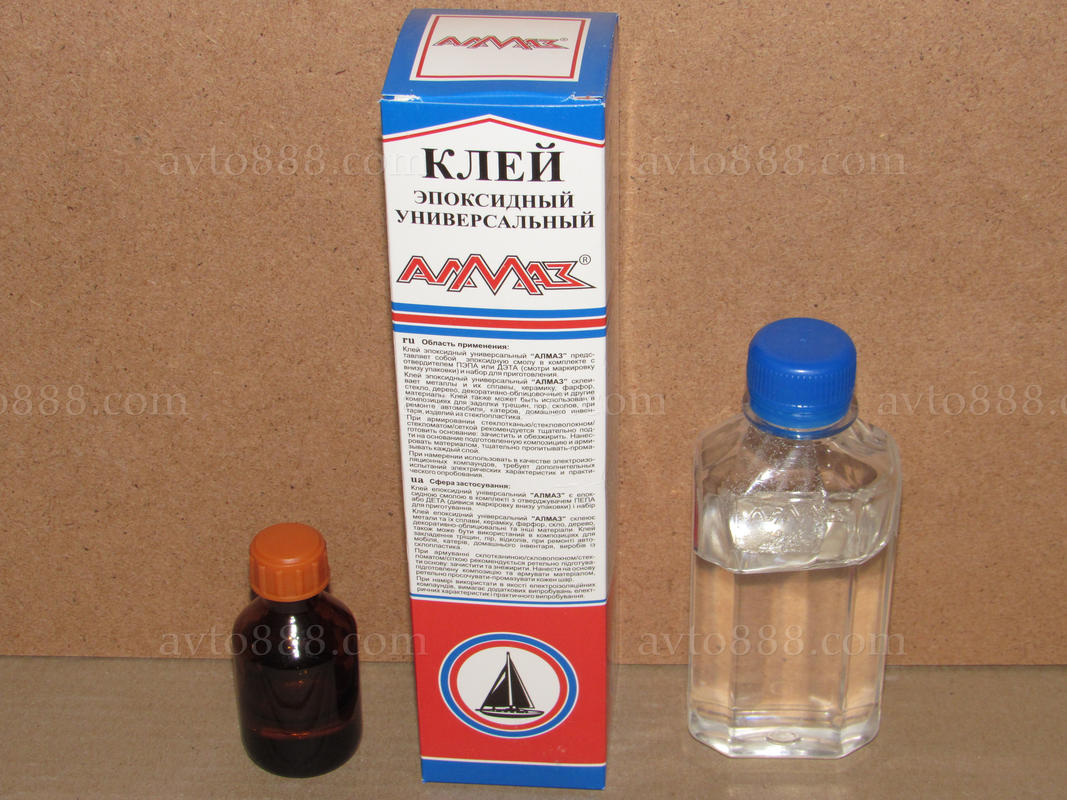 клей епоксидний "Алмаз" 200 гр