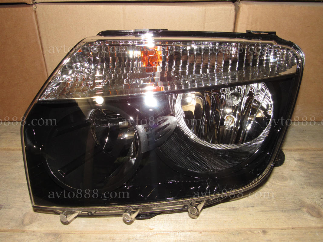 фара Renault Duster чорна "Bosch" лв     РОЗПРОДАЖ АКЦІЯ