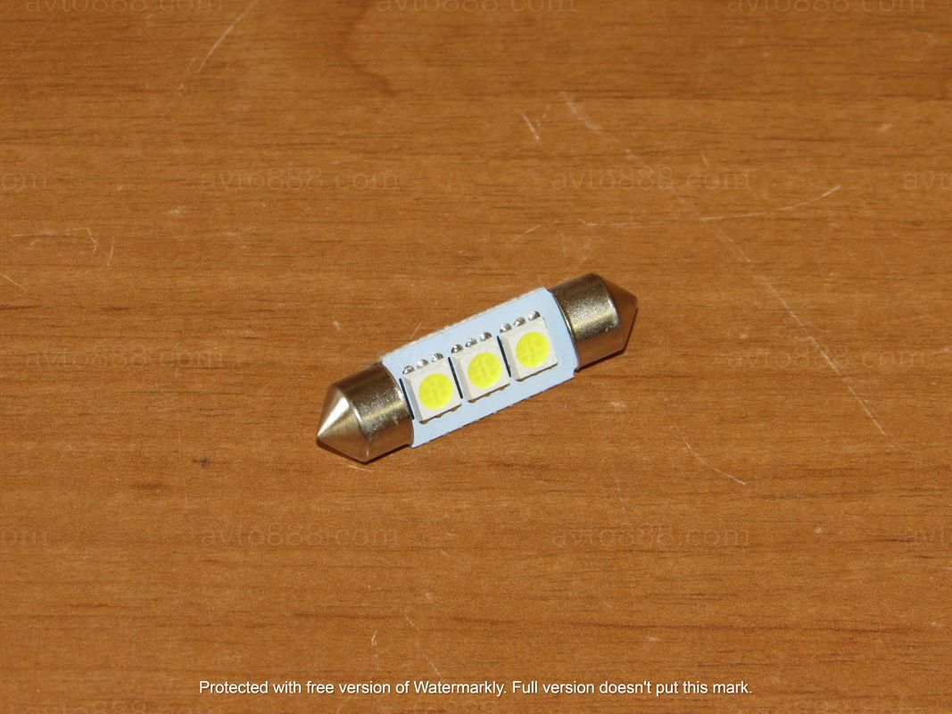 лампочка 12v салона 39мм LED "lavrled" / "Festoon"   ШТ