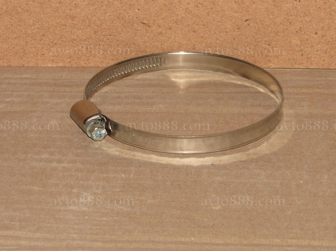 хомут метал.  70-90 "PROFI"-нерж.