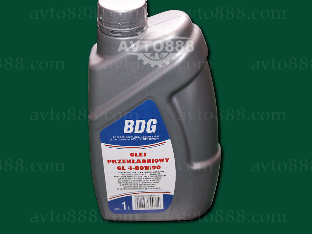 масло трансмісійне 80w90 GL-4 1л "BDG-Польша"