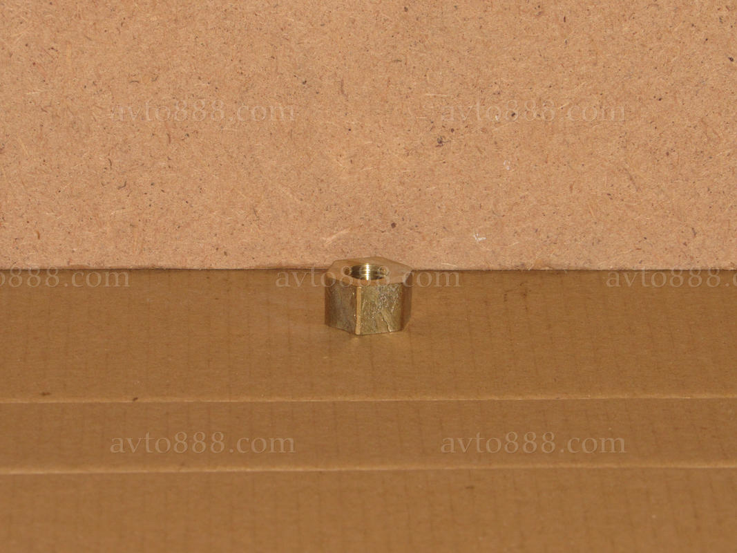 гайка 10*1,0*17 латунь     штанів ГАЗ