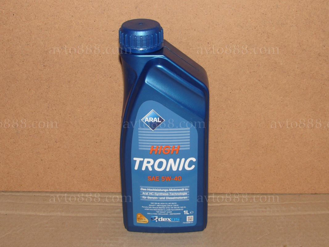 масло "ARAL"  5w40 High Tronic 1л