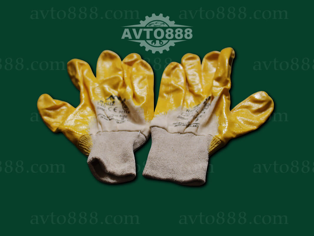 рукавиці RSC XL /тканина з прориз/ жовті  /9/   -для СТО-