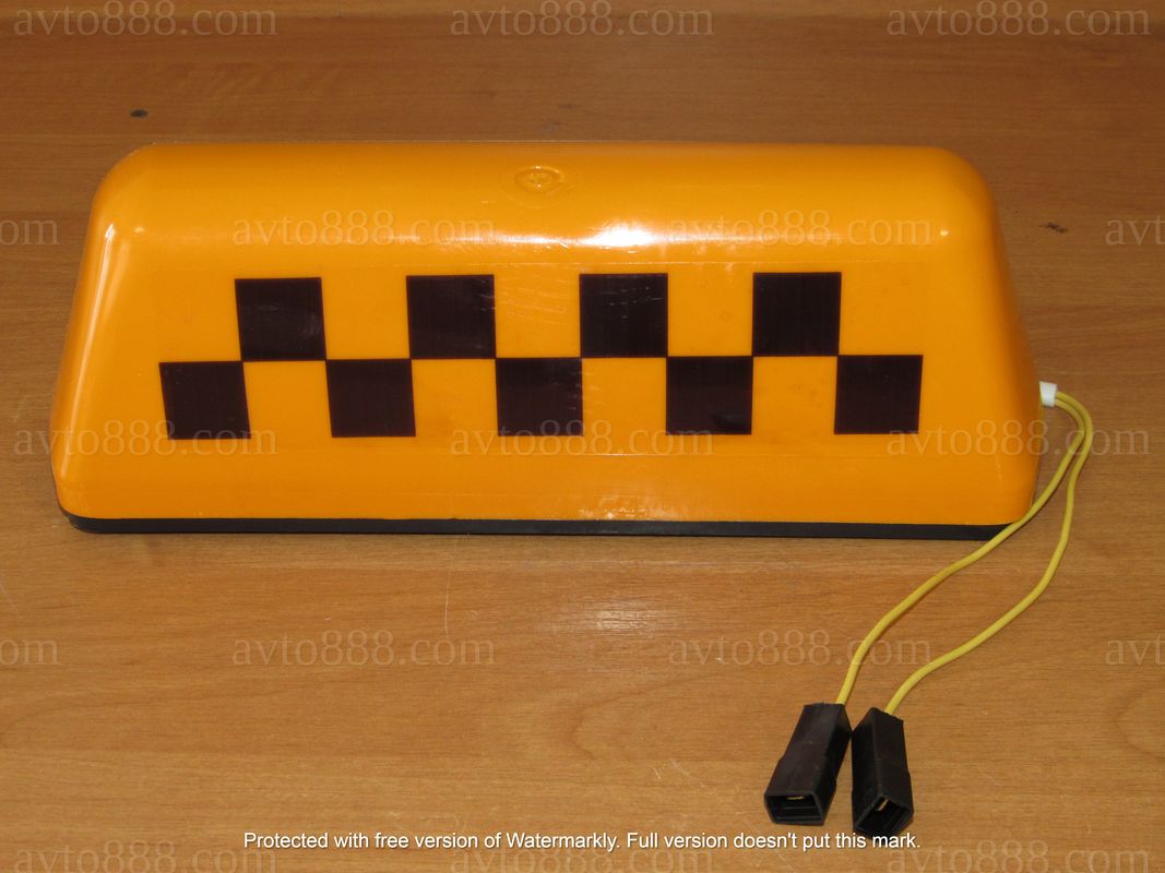 ТАКСІ шашка на магн. оранж.