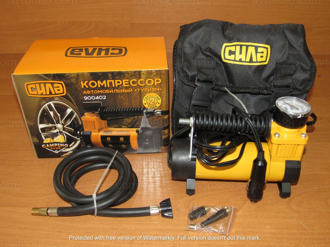 компресор "Сила" 1-поршн. 27л./хв / 7атм / 12Ам