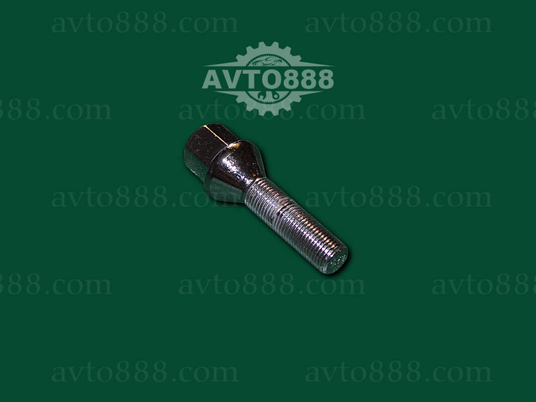 болт колеса 12*1,25*40 конус хром 17-кл.