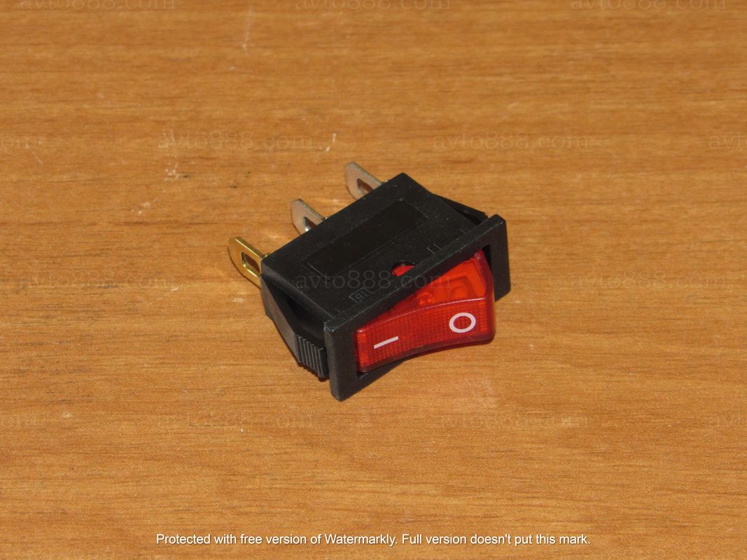 кнопка УНІ вузька черв.