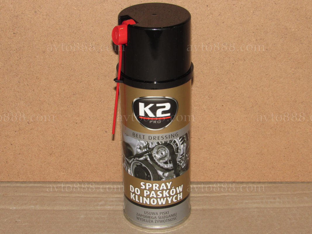 смазка клин. ремнiв "K2" 400ml-аер     (PRO BBELT DRESSING)