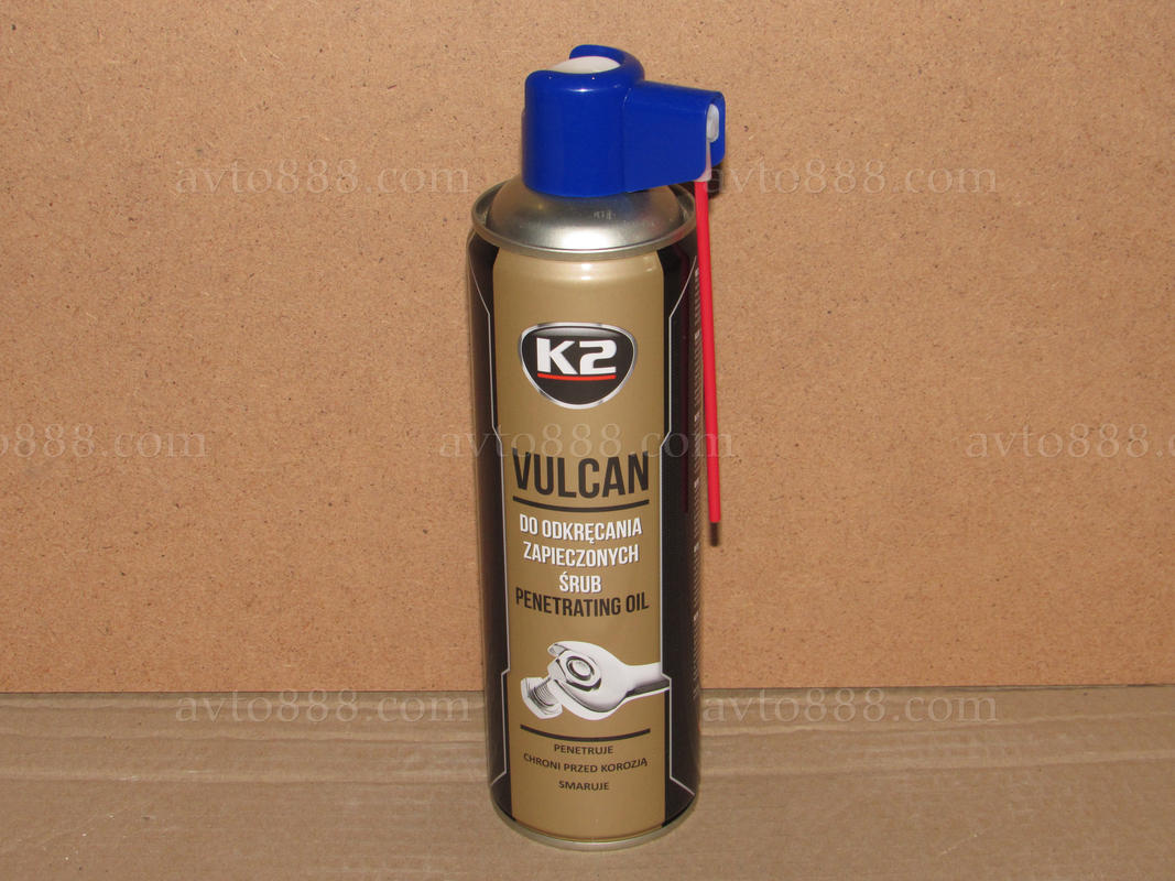 аерозоль / рідкий ключ "K2" 500ml VULKAN  -засiб для вiдкручення болтiв