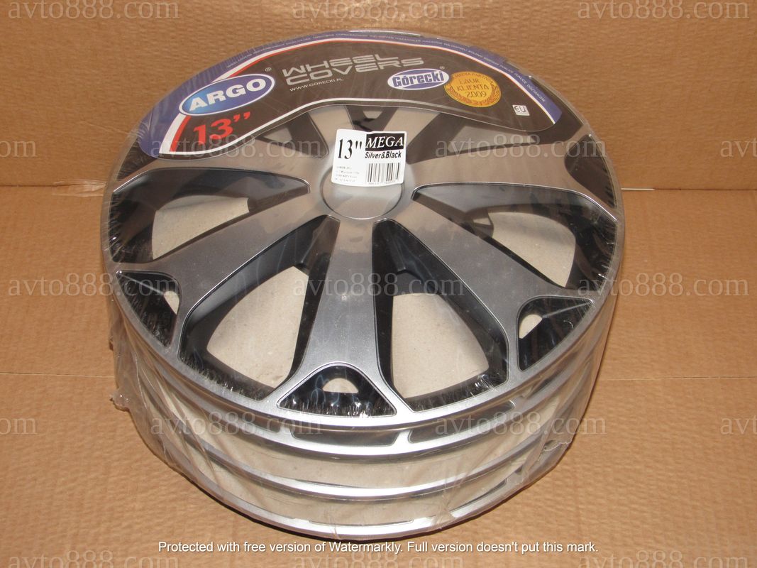 ковпаки 13" "Argo"-SILVER&BLACK   MEGA