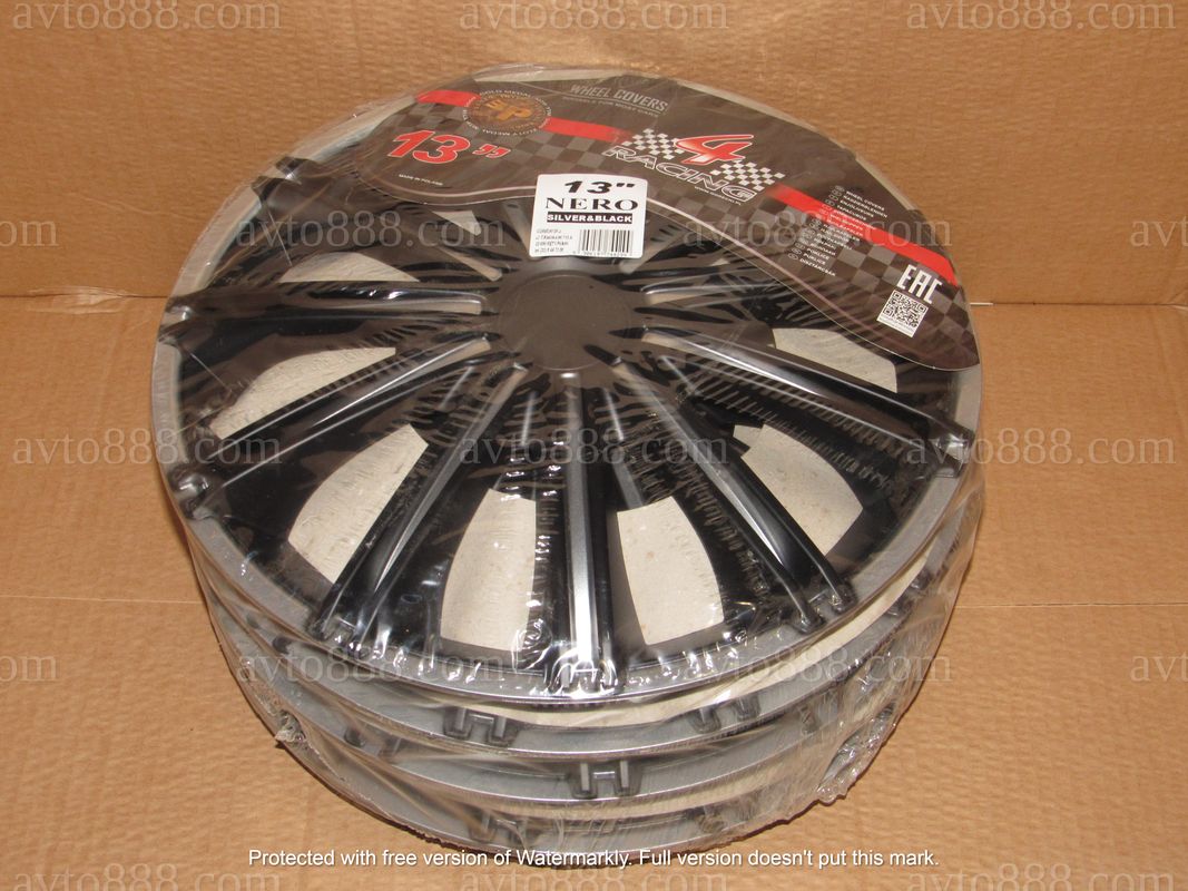 ковпаки 13" "Argo"-SILVER&BLACK   NERO