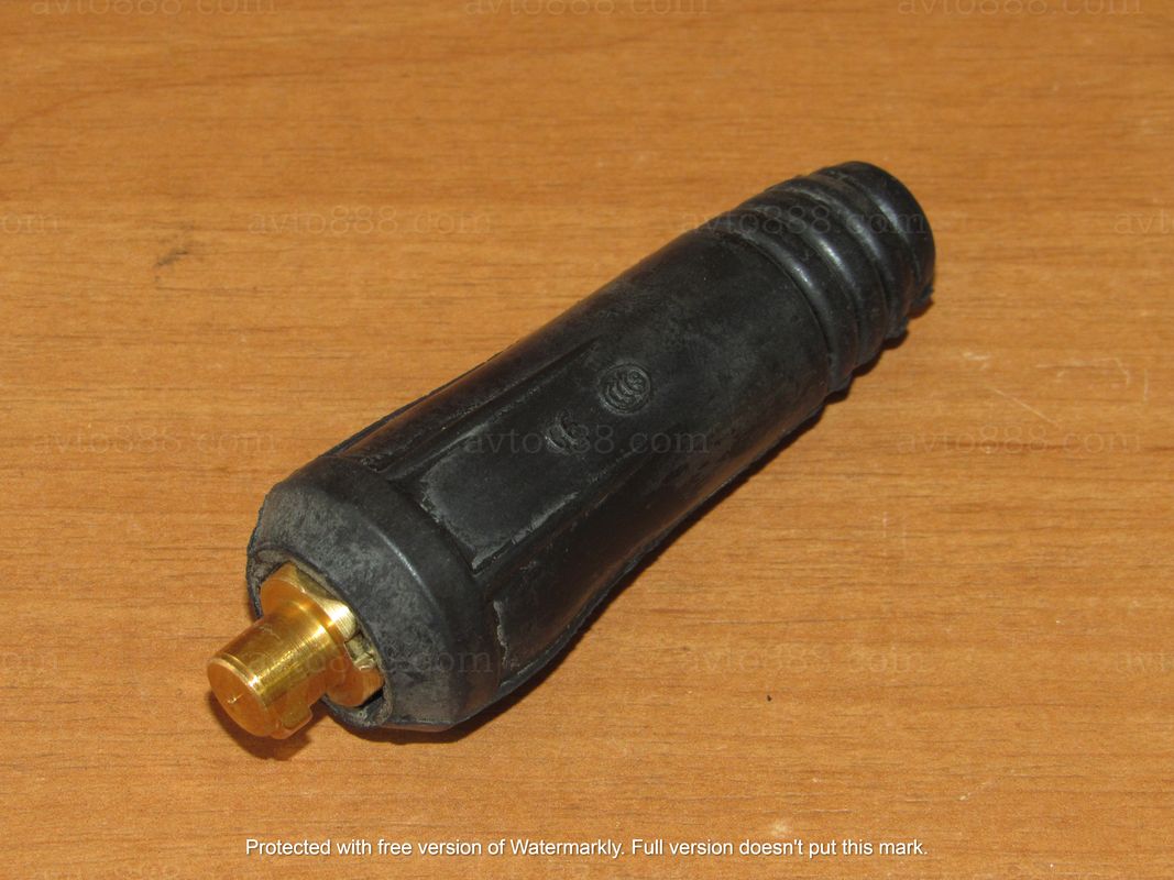 ЗВАРКА кабельний розєм 10-25, "тато" чорний