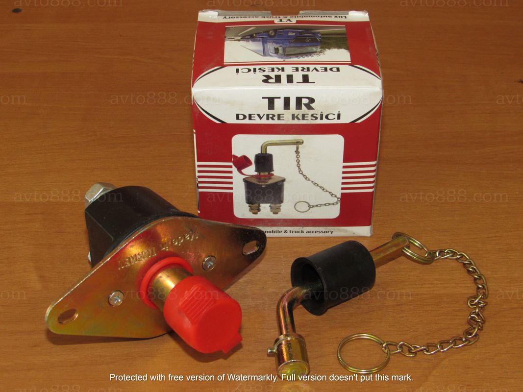 вмикач маси 24В TIR з ключ.