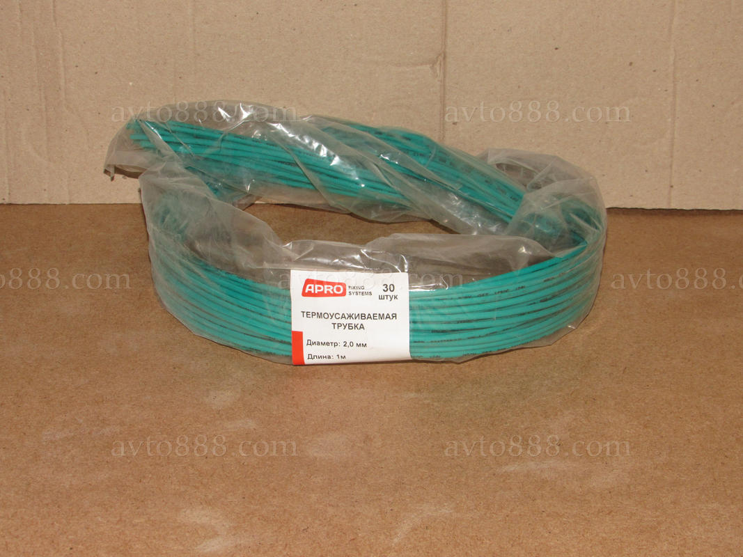 термоусадка  2мм зелена (30шт*1м)