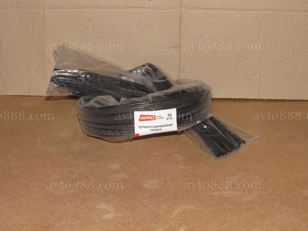 термоусадка  3мм чорна (30шт*1м)