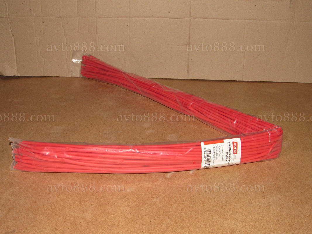 термоусадка  4мм червона (30шт*1м)