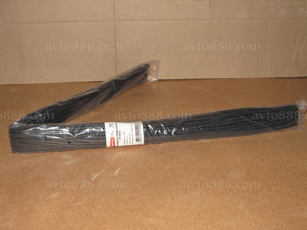 термоусадка  4мм чорна (30шт*1м)